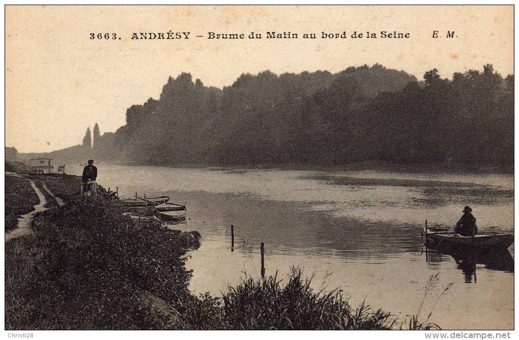 DPT 78 ANDRESY Brume Du Matin Au Bord De La Seine - Andresy