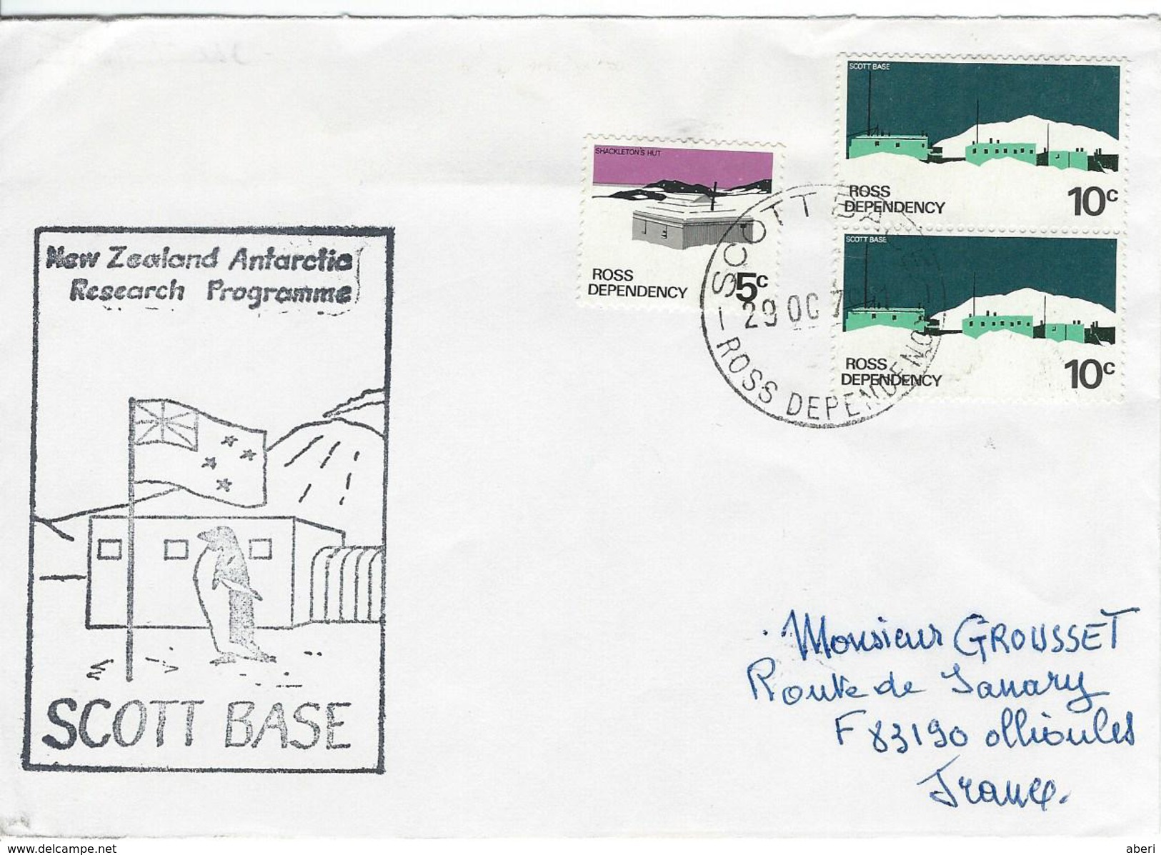 12324  SCOTT BASE - NEW ZÉLAND ANTARTIC PROGRAMME - 1979 - ROSS DEPENDENCY - Storia Postale