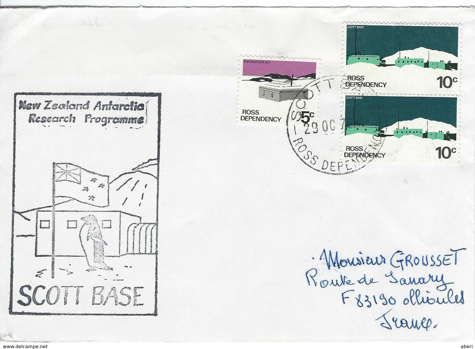 12324  SCOTT BASE - NEW ZÉLAND ANTARTIC PROGRAMME - 1979 - ROSS DEPENDENCY - Lettres & Documents