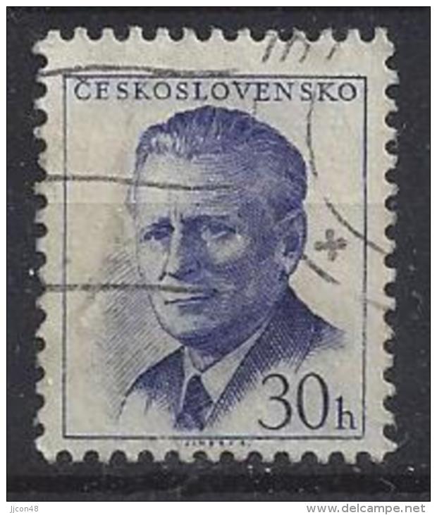 Czechoslovakia 1958  Antonin Novotny  (o) Mi.1081 C - Used Stamps