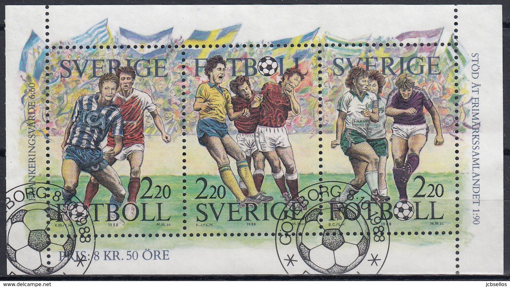 SUECIA 1988 HB-16 USADO - Blocks & Sheetlets