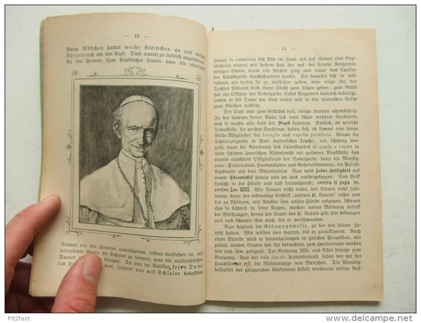 Rom - Reise 1898 Zur Krönungs-Jubel-Feier Leo XIII. Botzler , Theologie , J.M. Von Flüe , Straubing , Pabst !!! - Rarità