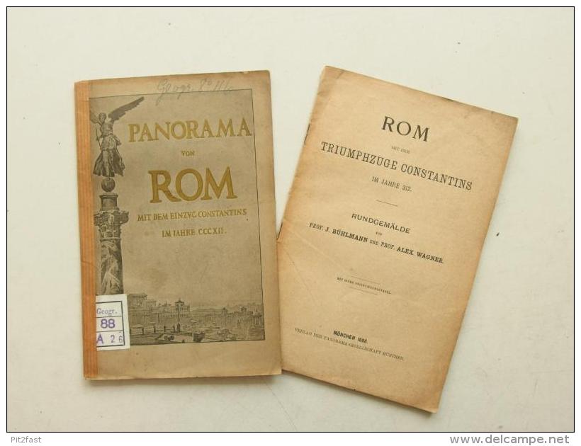 Rom - Panorama 1890 ,  Mit Triumphzug Kaiser Constantin , Geschichte Italien , Italia , Roma - Sammlungen & Lose