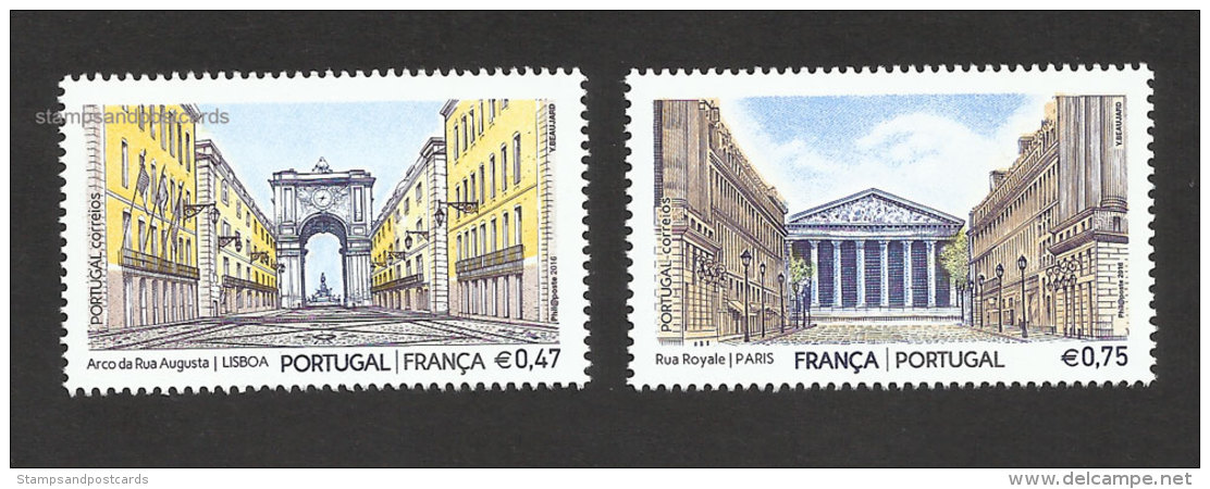 Portugal Emission Commune Avec France Lisbonne Paris 2016 ** Joint Issue With France Lisbon Paris 2016 ** - Unused Stamps