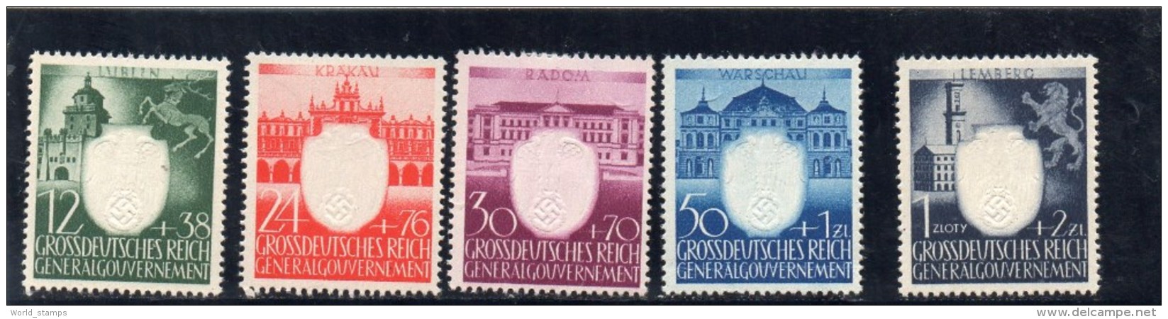 GENERALGOUVERNEMENT 1943 * - Besetzungen 1938-45