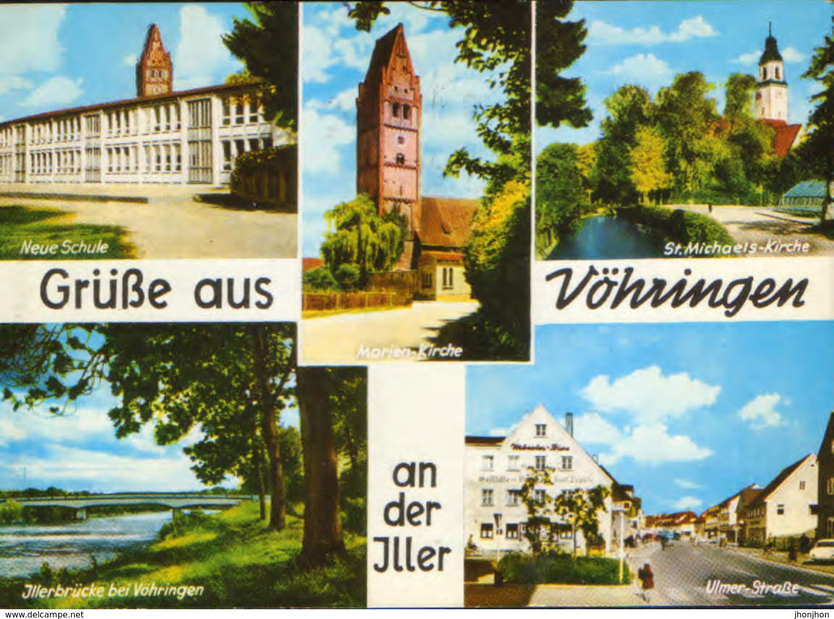 Germany - Postcard  Written -  Vohringen - Multipleviews - 2/scans - Vöhringen