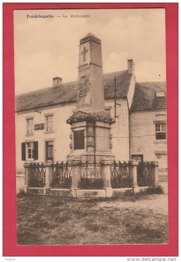 Froidchapelle - Le Monument - 1954 ( Voir Verso ) - Froidchapelle