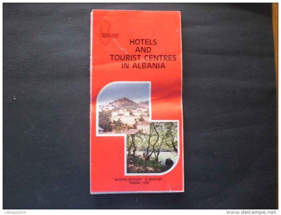 SHQIPERI ALBANIA TIRANA DEPLIANTS TURISTICO - Dépliants Turistici