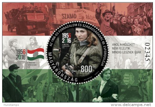 Hungary 2016. Revolution 1956. - 60. Anniversary Nice Sheet MNH (**) - Neufs