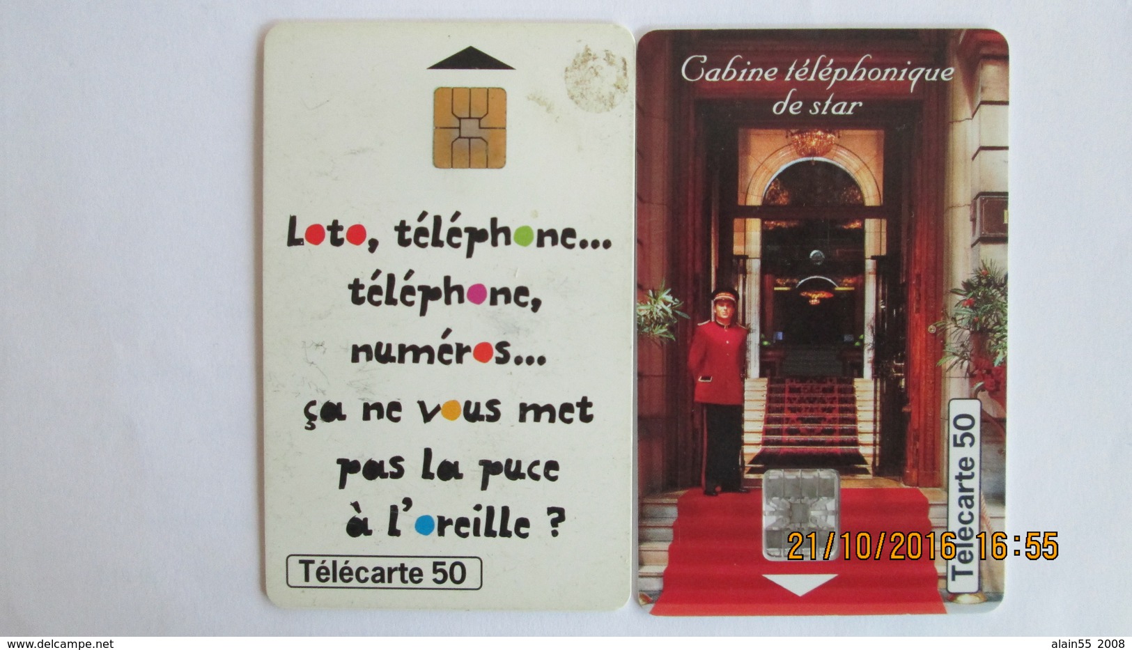 2 TELECARTES FRANCAISE DES JEUX LOTO MILLIONNAIRE - Jeux