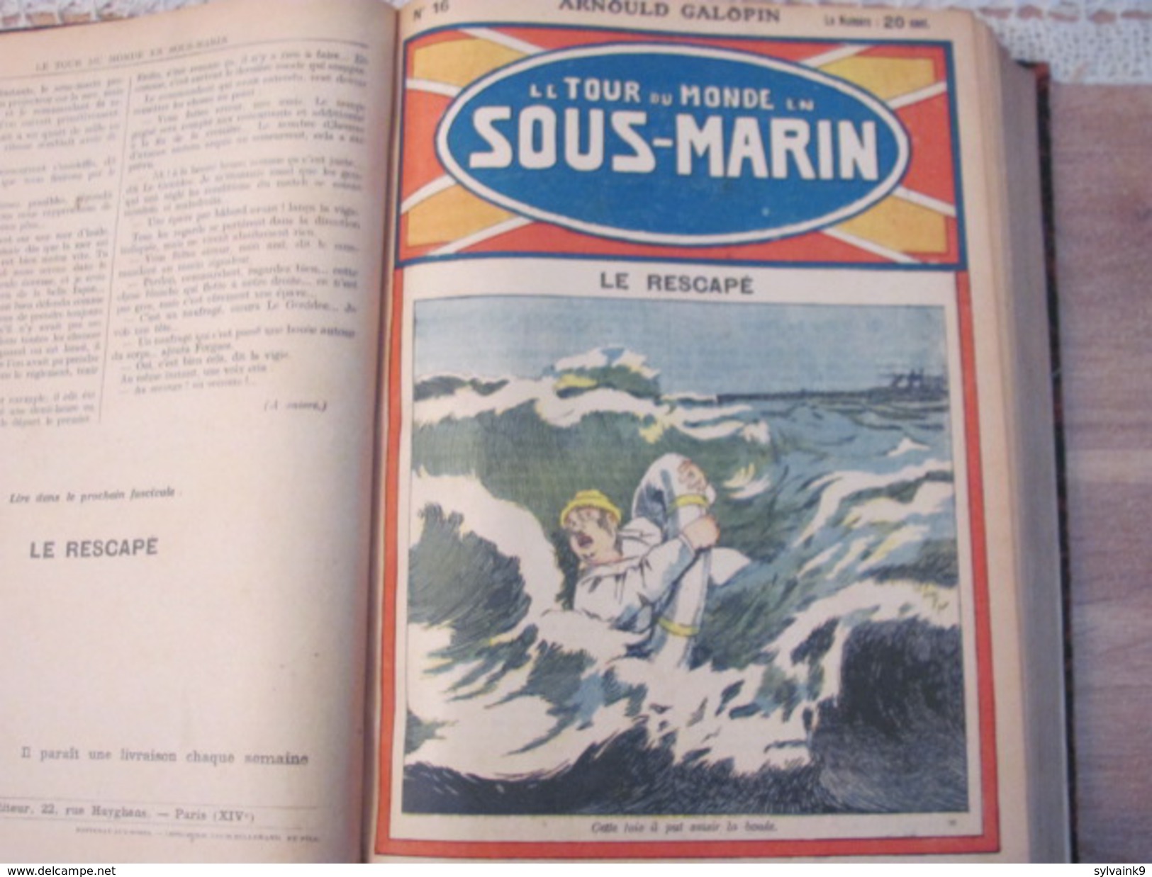 arnould galopin le tour du monde en sous marin 99 fascicules 790 pages 1925 1926 marine bateau voyage