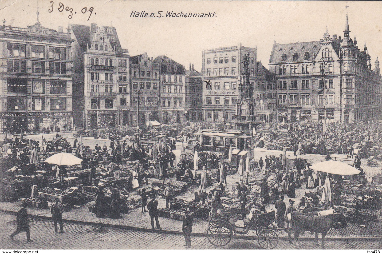 ALLEMAGNE----HALLE A. S.   Wochenmarkt--voir 2 Scans - Halle (Saale)