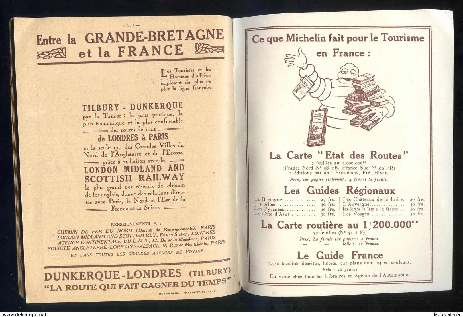 *Les Prix des Hotels en France* Ed. Office National du Tourisme 1930. Tapas + 200 págs. Meds: 137x180 mms.