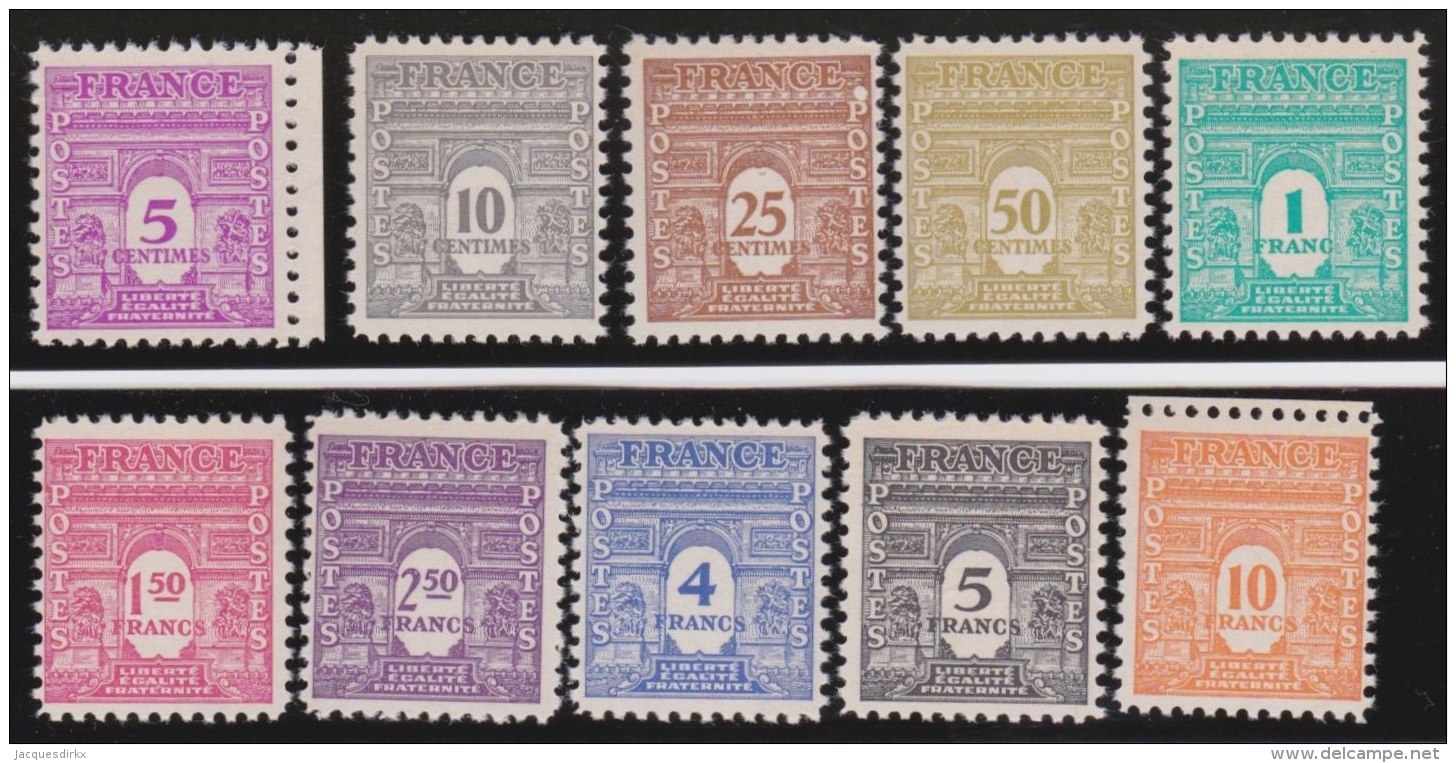 France   .   Yvert       620/629         .        **         .       Neuf  SANS Charniere .   /   .   MNH - Unused Stamps
