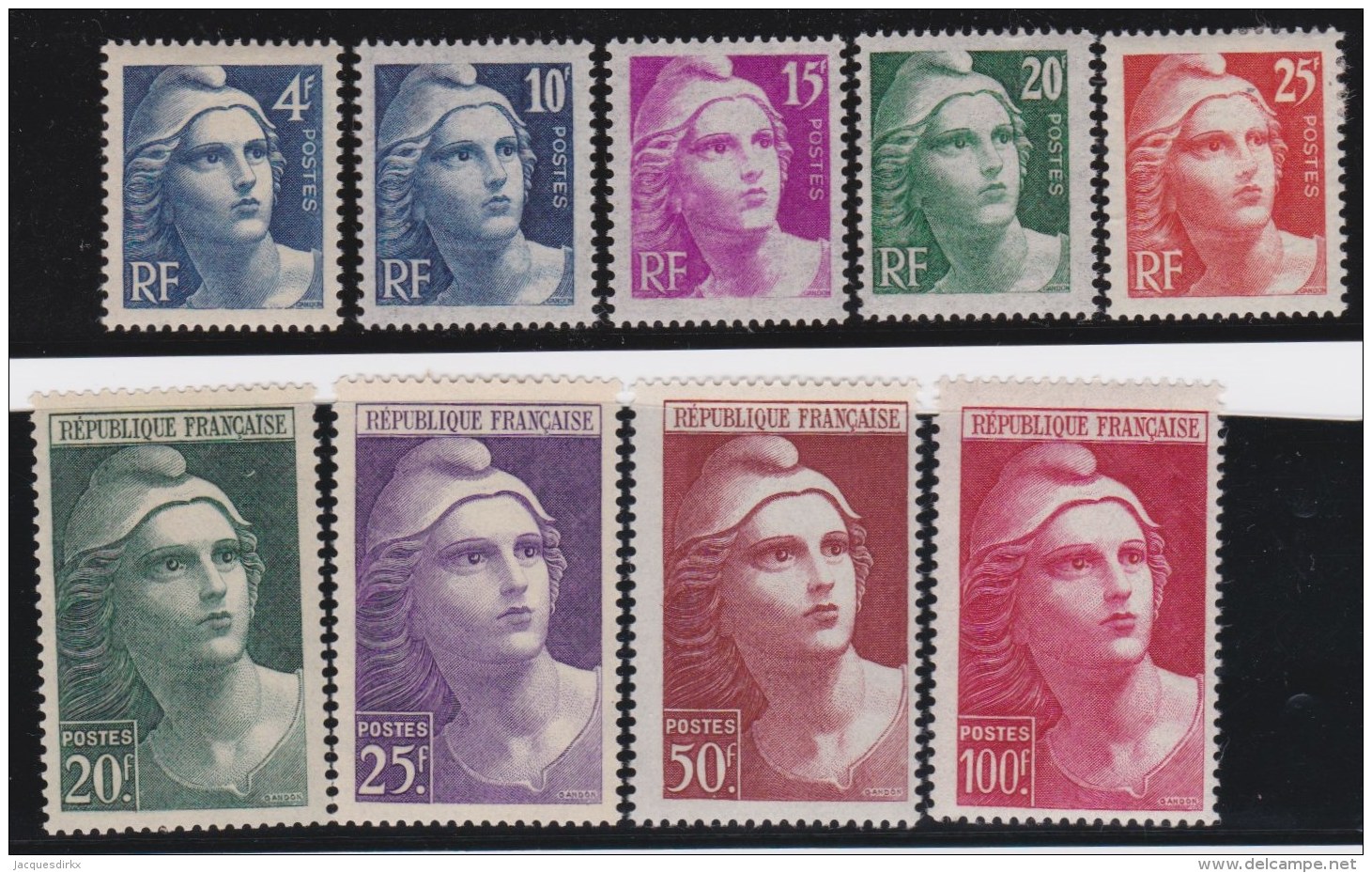 France   .   Yvert      725/733         .        **         .       Neuf  SANS Charniere .   /   .   MNH - Unused Stamps