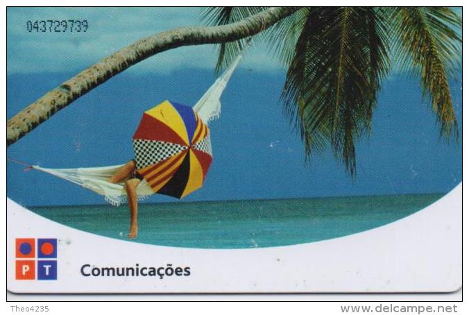 PORTUGAL TELECOM PHONECARD(CHIP) CHAPEU DE SOL-7/02-110000pcs -USED(bx1) - Portugal