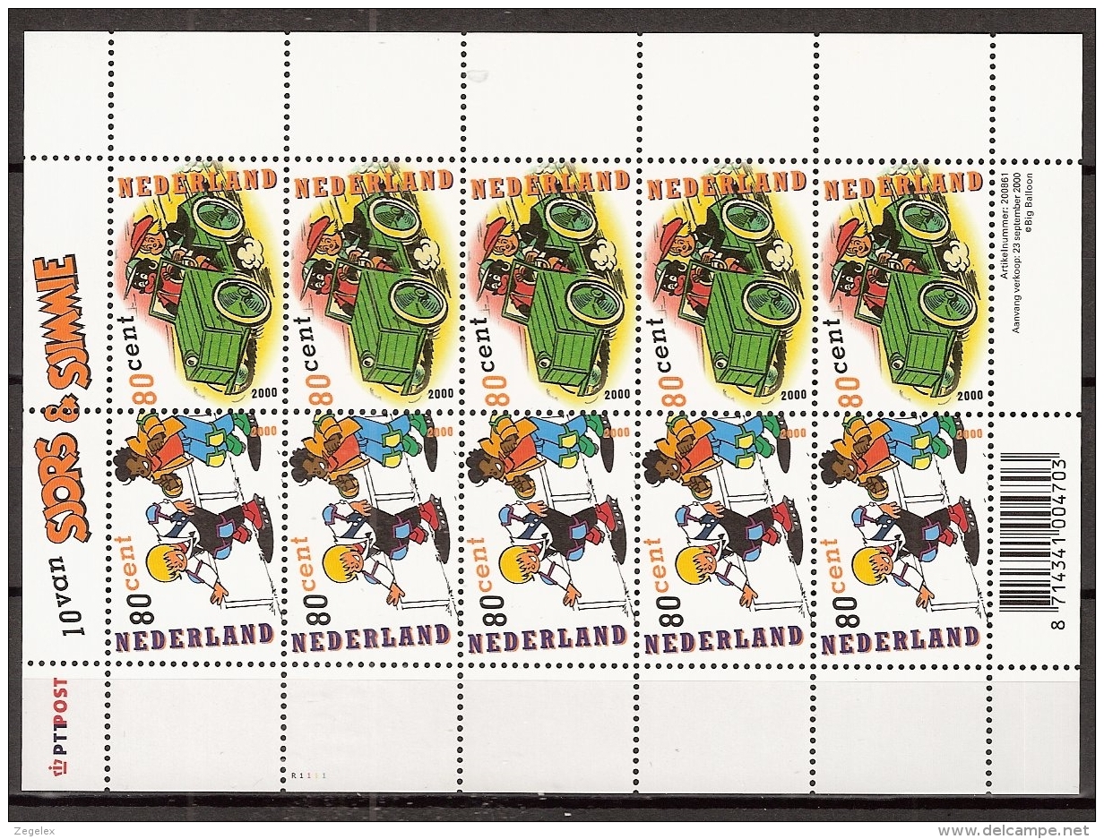 2000 Velletje ""Tien Van Sjors En Sjimmie"" - NVPH V1919 Postfris/MNH** - Ungebraucht