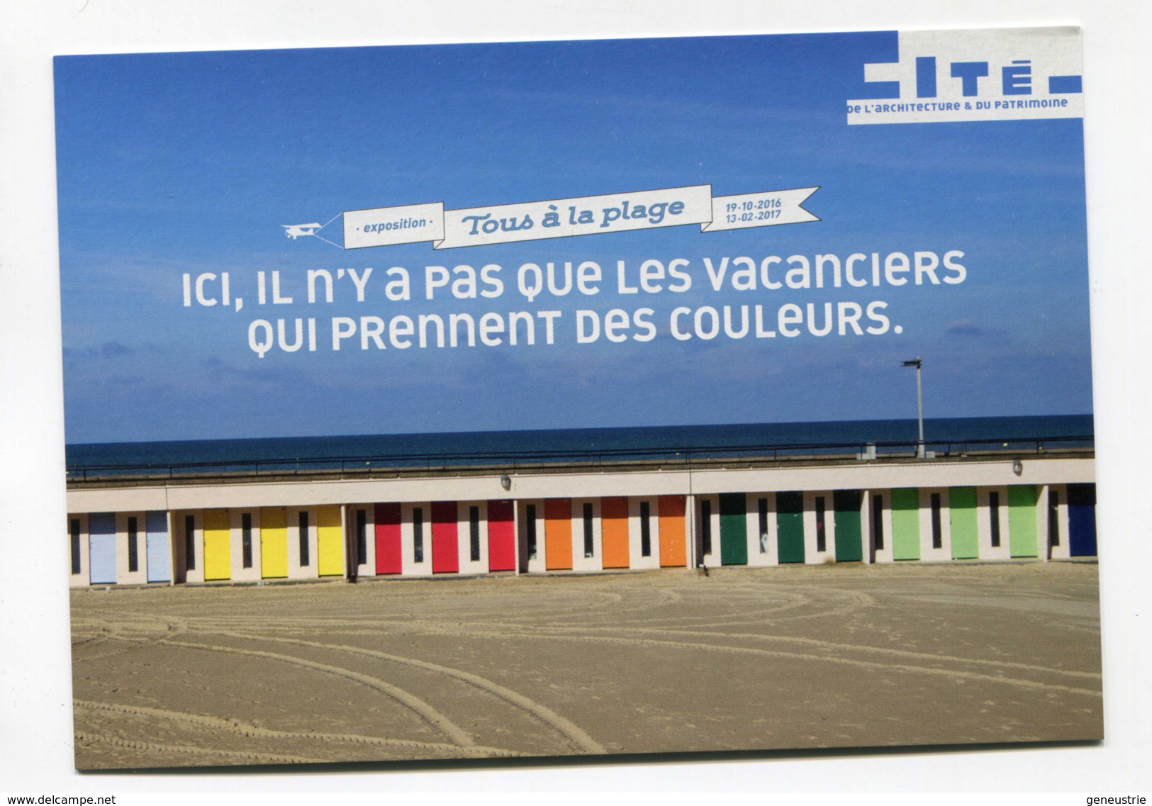 CPM Publicitaire " Cité De L'Architecture Et Du Patrimoine - Paris"  Les Cabines De La Plage - Le Touquet - Paris-Plage - Altri & Non Classificati