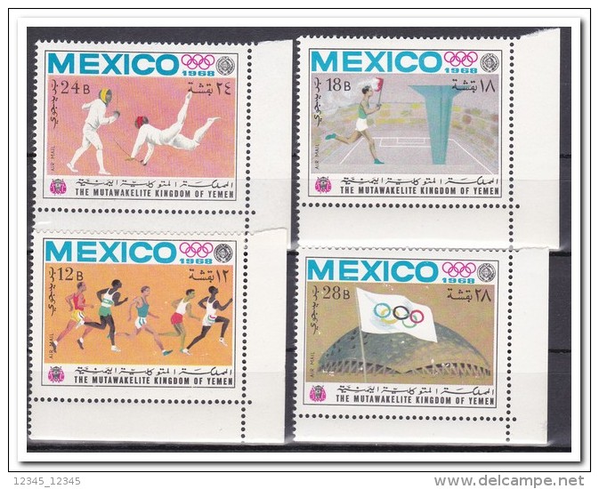 Yemen 1968, Postfris MNH, Olympic Games - Yemen