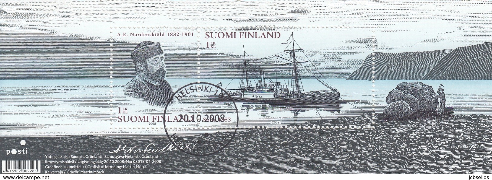 FINLANDIA 2008 HB-51 USADO - Blocks & Sheetlets