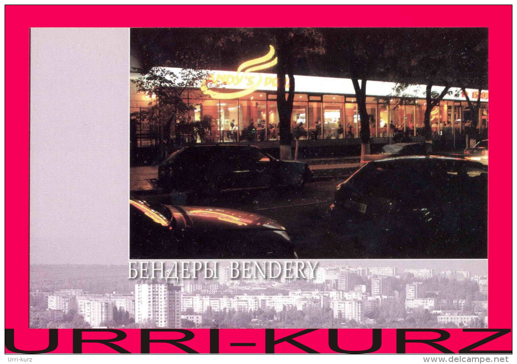 TRANSNISTRIA 2008 Bendery Architecture Building Cafe «Andy´s Pizza» Postcard Card Mint - Cafés