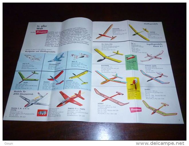 AA1-18 Modélisme Ancienne Revue Publicitaire FSP Graupner Fluf Und Schiffsmodellbau Aviaon Bateau Train - Littérature & DVD