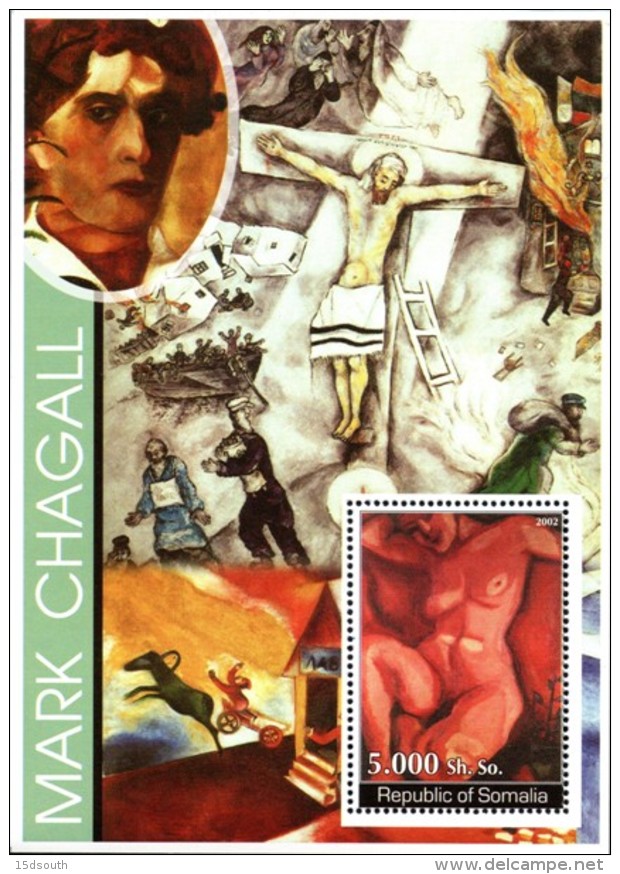 Somalia - 2002 Modern Art Marc Chagall MS (**) - Moderni