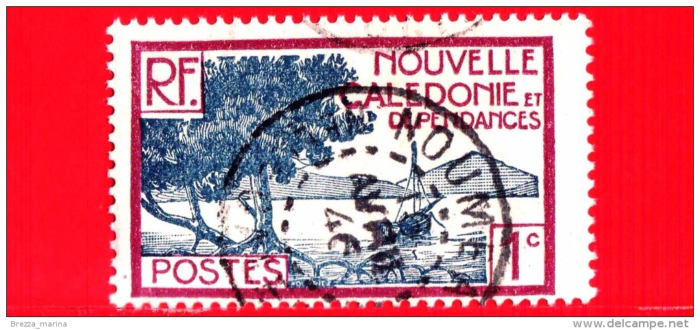 NUOVA CALEDONIA - Usato - 1928 - Bay Pointe Des Paletuviers - 1 - Oblitérés