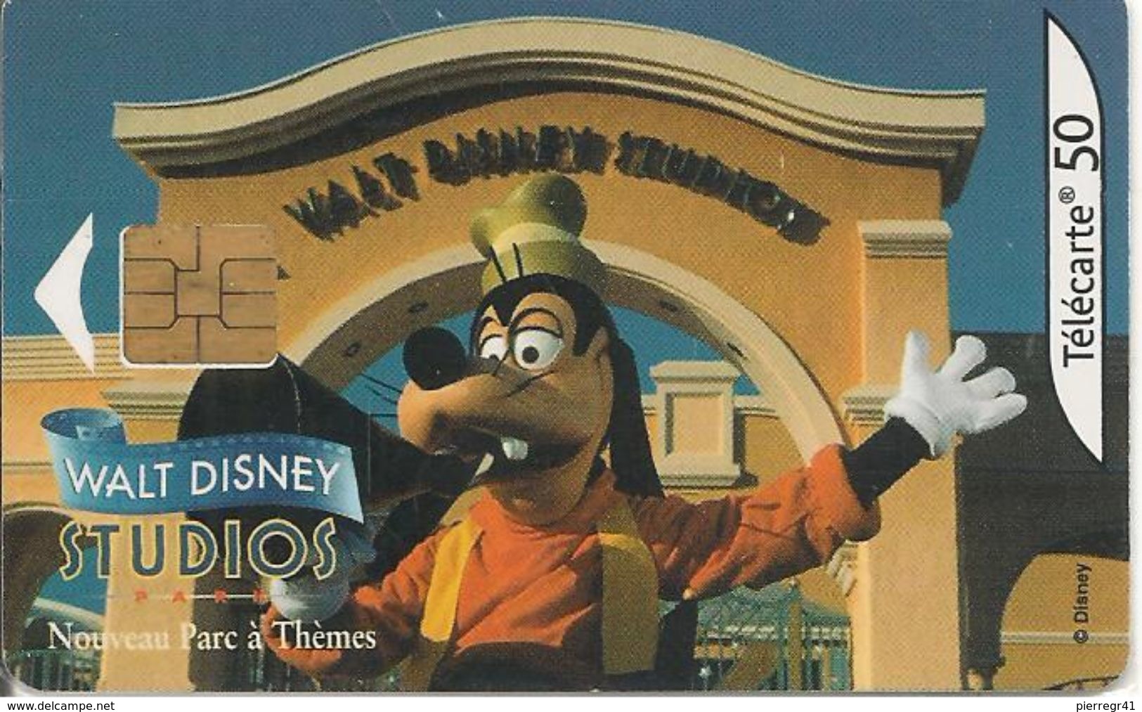 CARTE°-PUBLIC-50U-F1210 B-SO6-04/02-WALT DISNEY STUDIO-DINGO-UTILISE-TBE-RARE - 2002