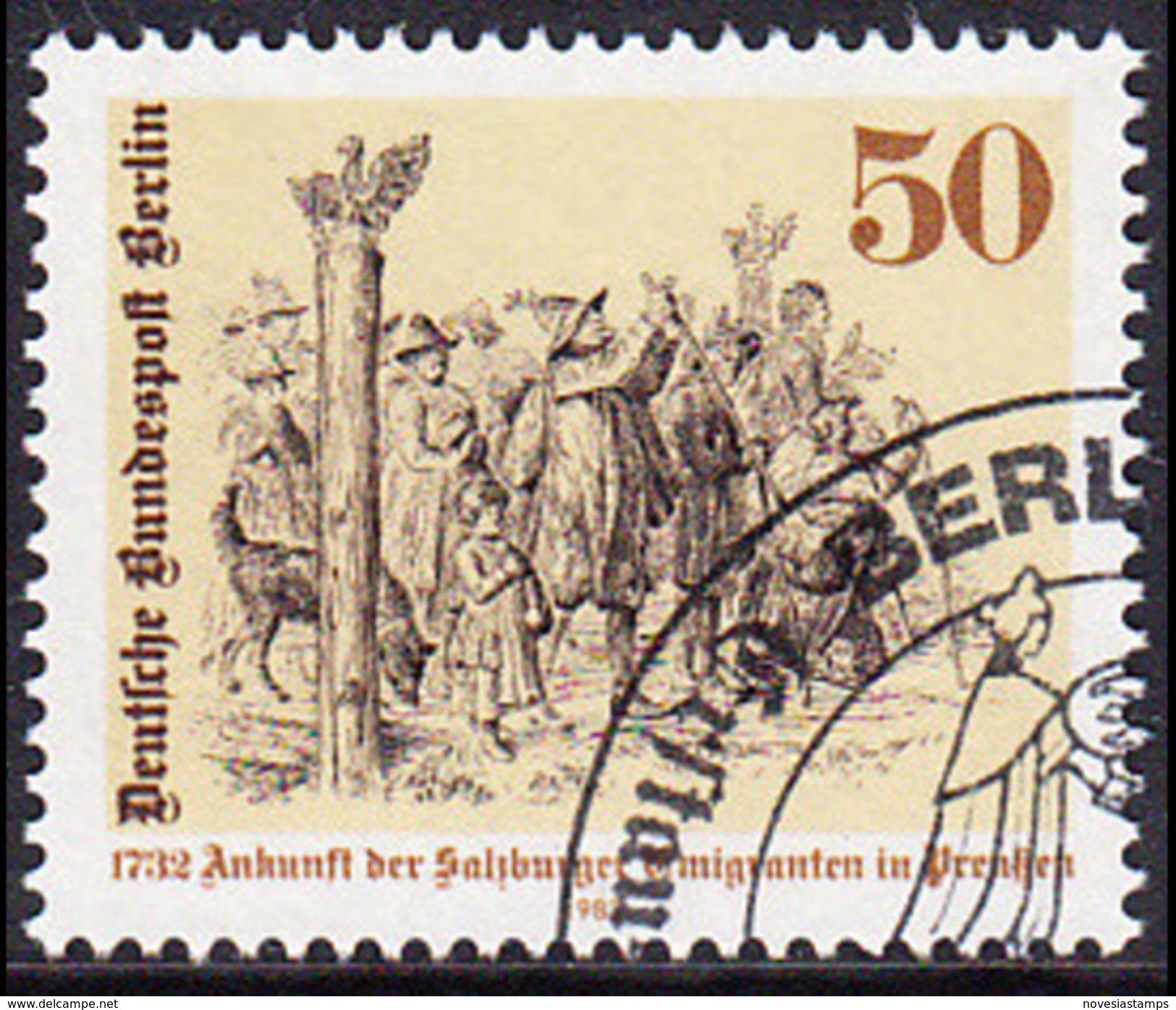 !b! BERLIN 1982 Mi. 667 USED SINGLE (k) - Acceptance Of Emigrants From Salzburg In Prussia - Gebraucht