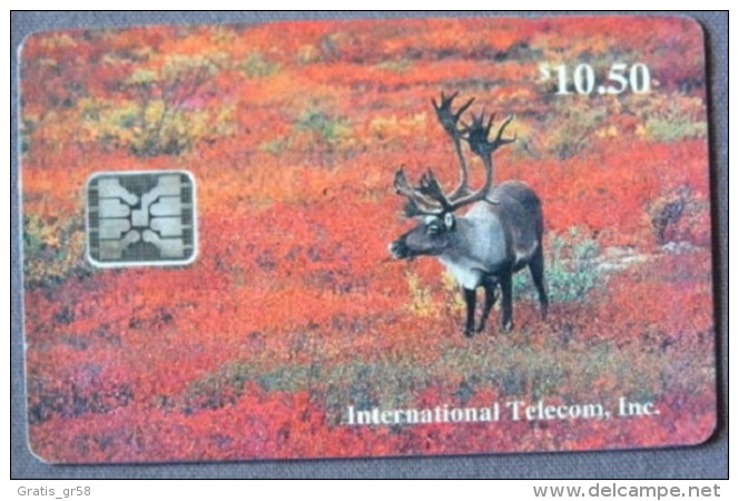 Alaska - ASK- 03, Caribou In Fall - Denali National Park, 10.50$, 4.000ex, 11/93, Used - Andere - Amerika