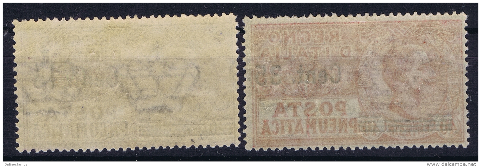 Italy: Posta Pneumatica 1927, Sa 10 + 11  MI Nr 268 + 269  MNH/**/postfrisch/neuf Sans Charniere - Rohrpost