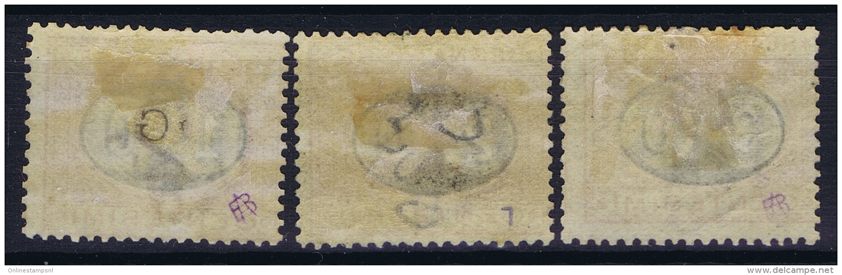 Italy: Segnatasse 1890-1891 Sa 17 - 19  MI Nr 15 - 17   MH/* Falz/ Charniere - Segnatasse