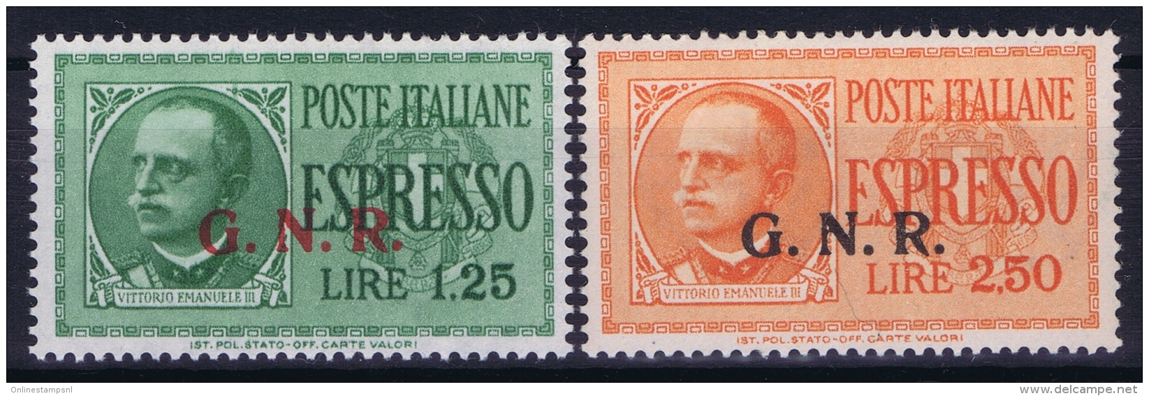 Italy:  Espresso Sa 19 + 20 Mi 33 + 34    MNH/**/postfrisch/neuf Sans Charniere - Poste Exprèsse