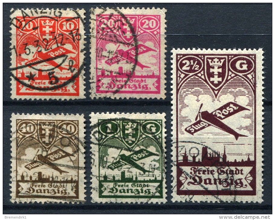 98189) DANZIG # 202-06 Gestempelt Aus 1924,55.- € - Sonstige & Ohne Zuordnung