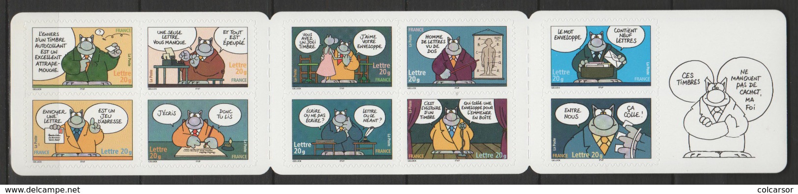 FRANCE CARNET HUMORISTIQUE  LE CHAT GELUCK N° BC 56 - Commemoratives