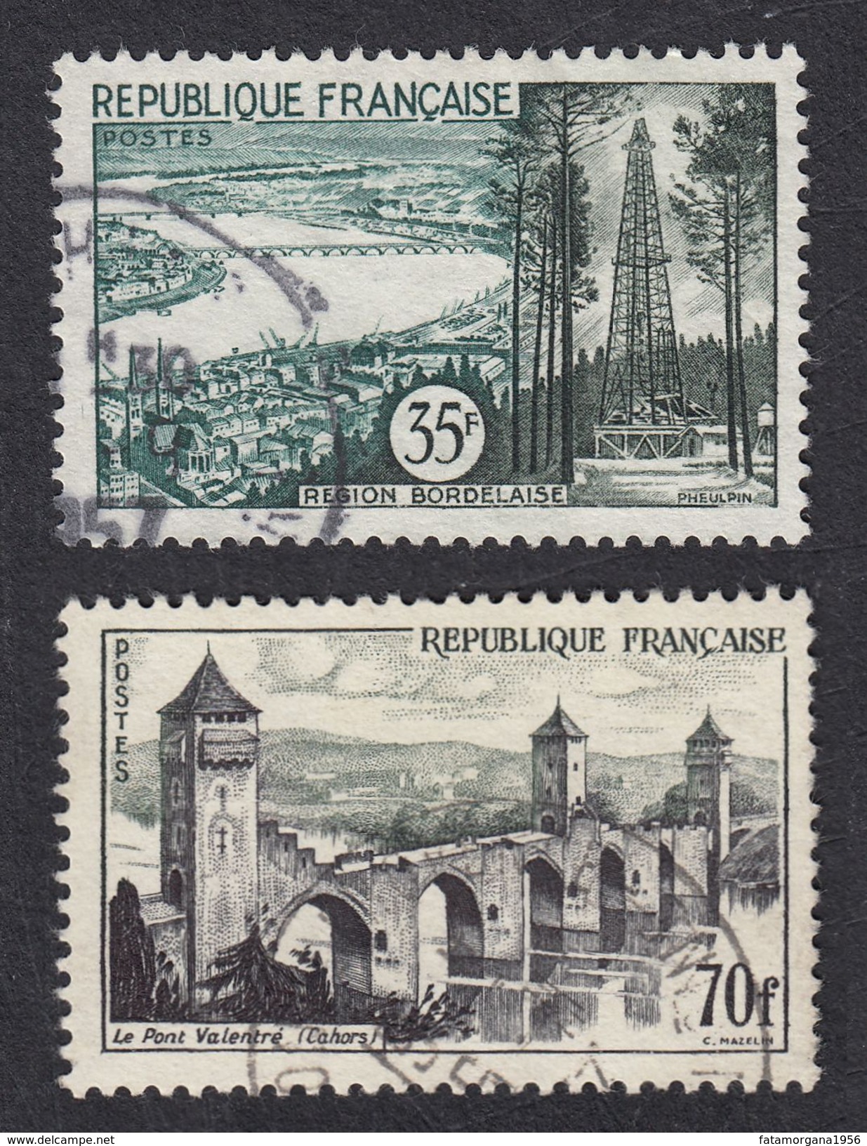 FRANCE - 1957,  Série Complète,  Yvert 1118/1119, Obliteré. - Used Stamps