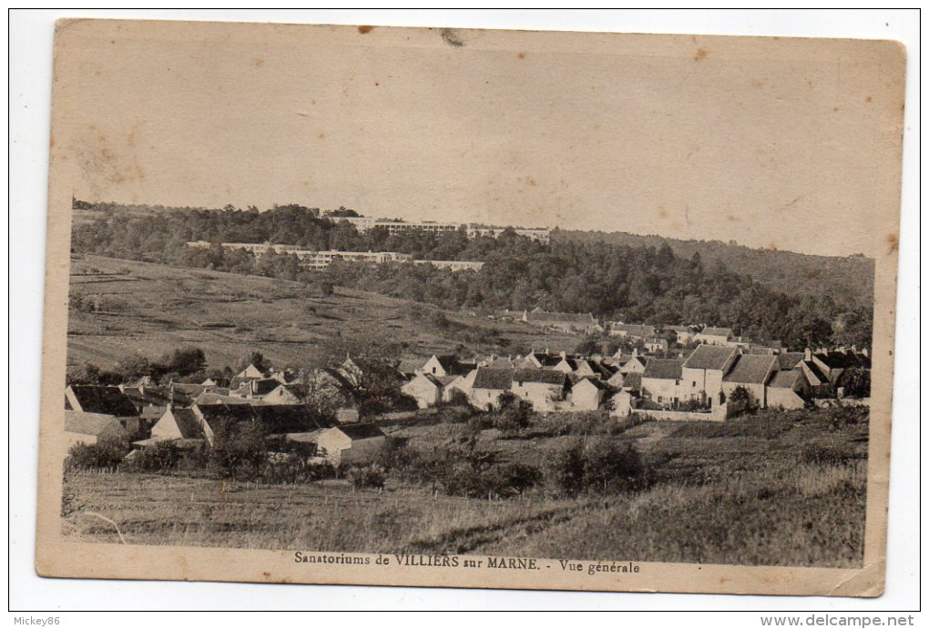 VILLIERS SAINT DENIS-ou-VILLIERS SUR MARNE--1948--Le Sanatorium--Vue Générale  éd Léger...à Saisir - Autres & Non Classés