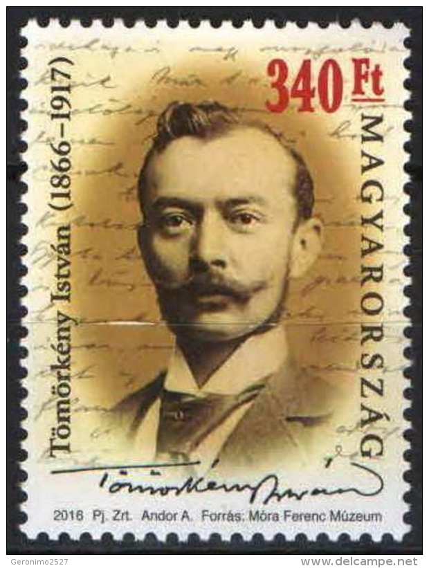 HUNGARY 2016 PEOPLE 150 Years From The Birth Of ISTVAN TOMORKENY - Fine Set MNH - Neufs