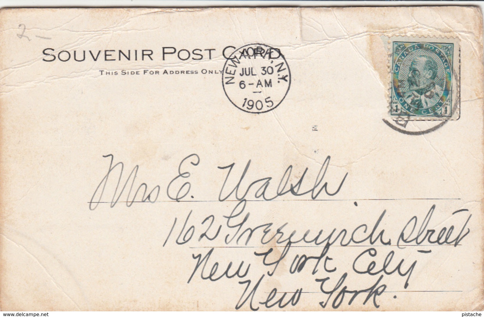 Vintage Card Written In 1905 - Barrie Ontario Canada - General View - Stamp & Postmark - Condition: See 2 Scans - Other & Unclassified