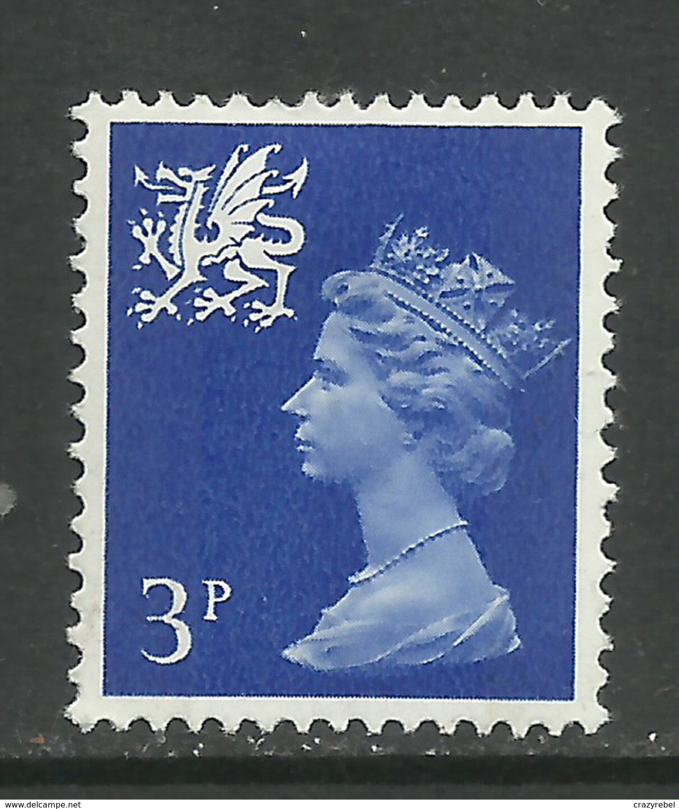 WALES GB 1971 - 93 3p Blue MM SG W 14 ( E145 ) - Wales