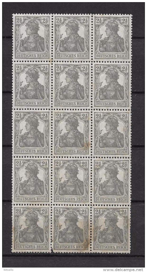 LOTE 830  ///  ALEMANIA IMPERIO YVERT Nº: 97   BLOQUE DE 15 SELLOS  **MNH  CATLOG/COTE: 17€ - Ongebruikt