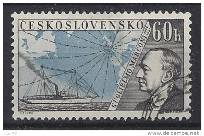 Czechoslovakia 1959  Radioerfinder: Guglielmo Marconi  (o) Mi.1173 - Gebraucht