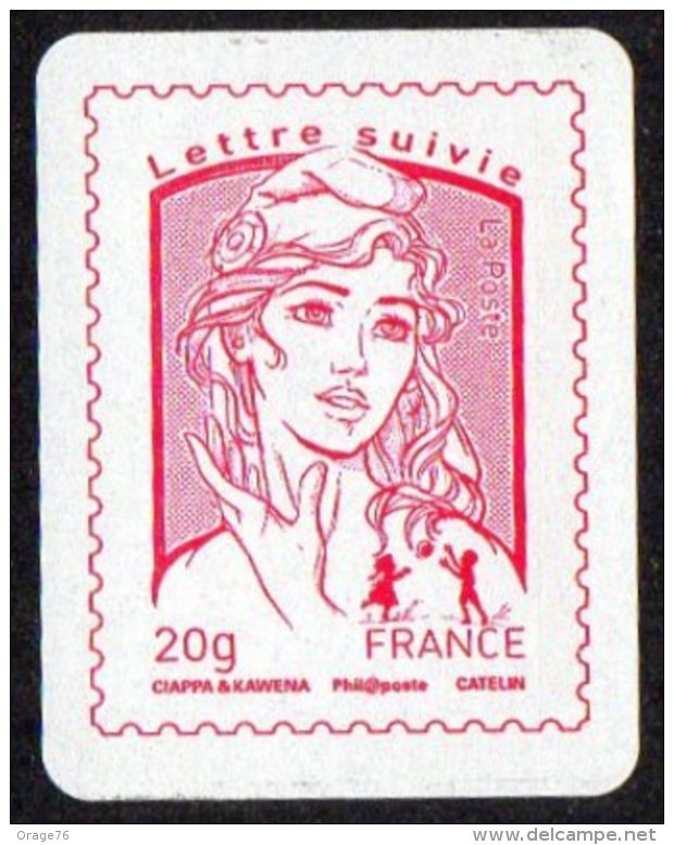 1 NOUVEAU TIMBRE AUTOCOLLANT " SUIVI 20 Gr FRANCE " ADHÉSIF 2016. TTB - Sonstige & Ohne Zuordnung