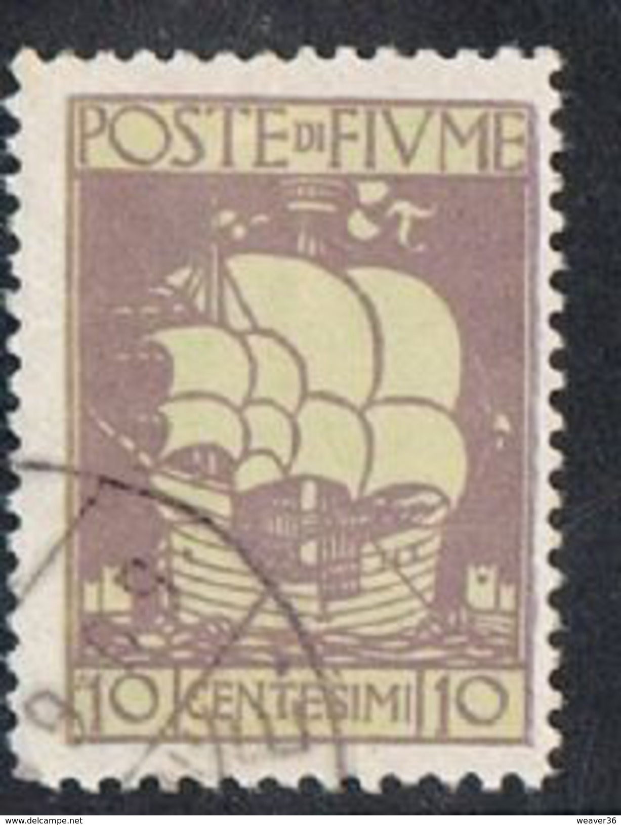 Fiume SG202 1923 Definitive 10c Fine Used [12/12729/7D] - Fiume