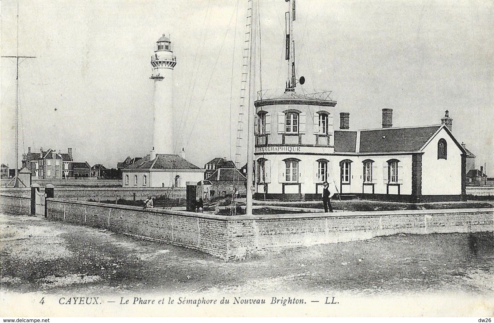 Cayeux - Le Phare Et Le Sémaphore Du Nouveau Brighton - Carte LL N° 4 - Faros