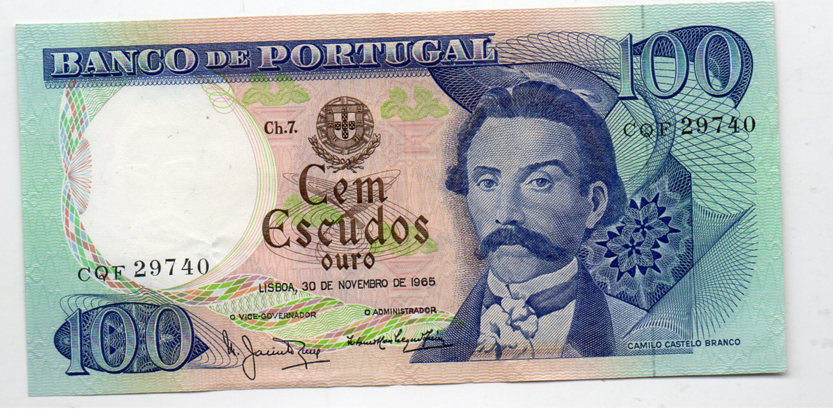 PORTUGAL : 100 Escudos 1965 (aunc) - Portugal