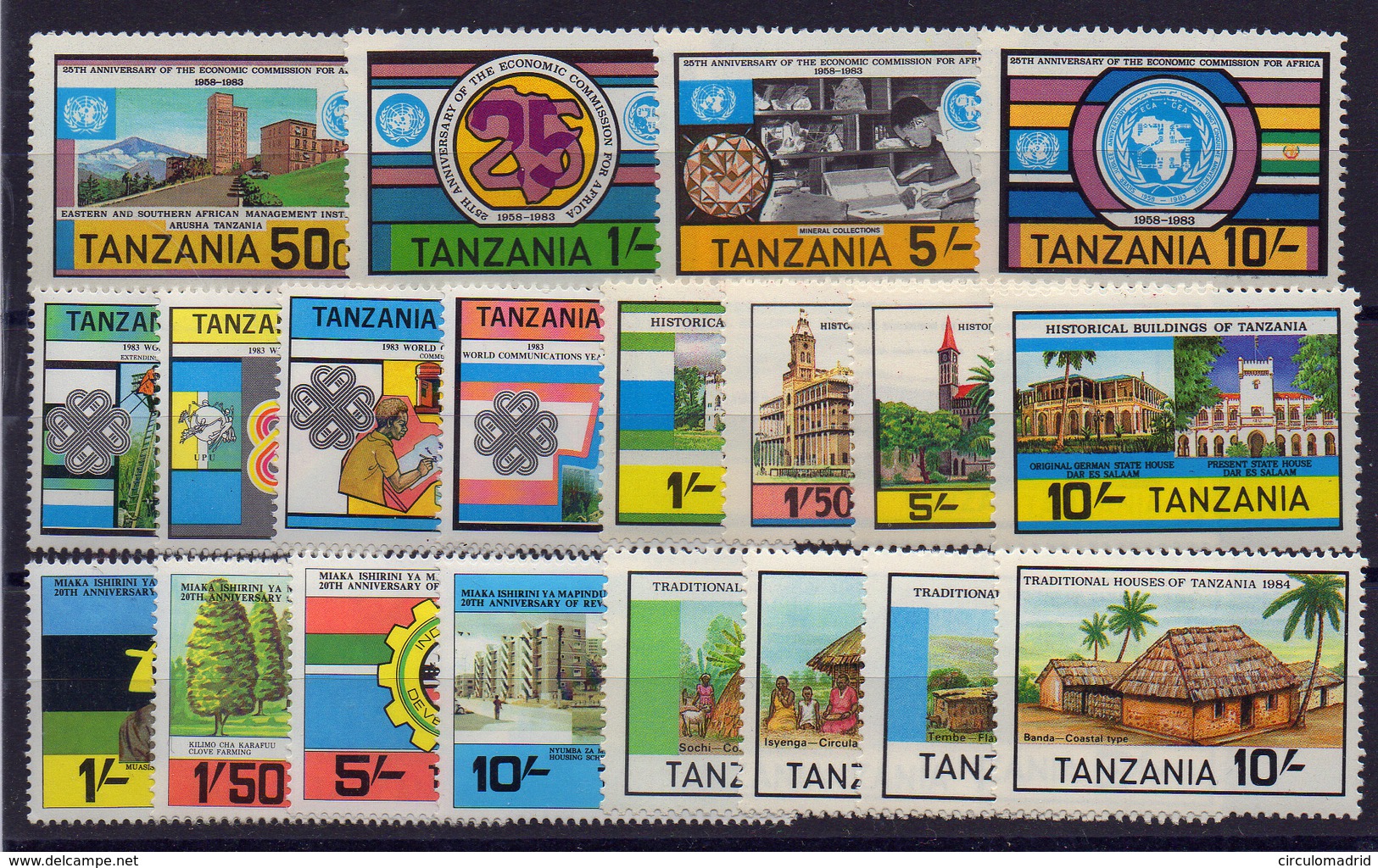 Tanzania Nº 227/38,243/6,251/4 - Tansania (1964-...)