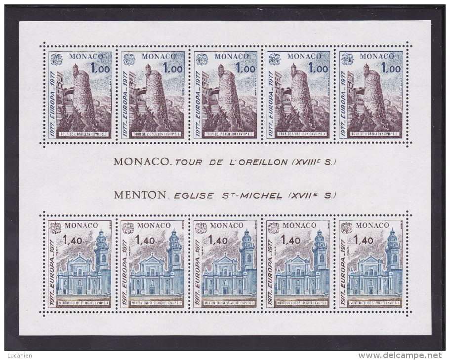 Monaco Bloc N° 13 Neuf **  De 1977 - Blocks & Sheetlets