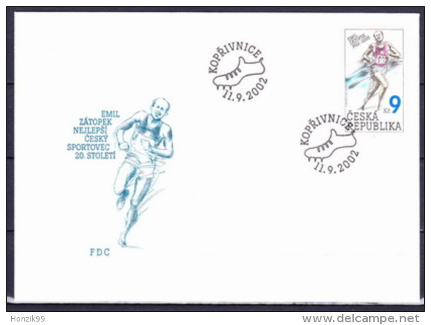 Tchéque République 2002 Mi 331, Envelope Premier Jour (FDC) - FDC